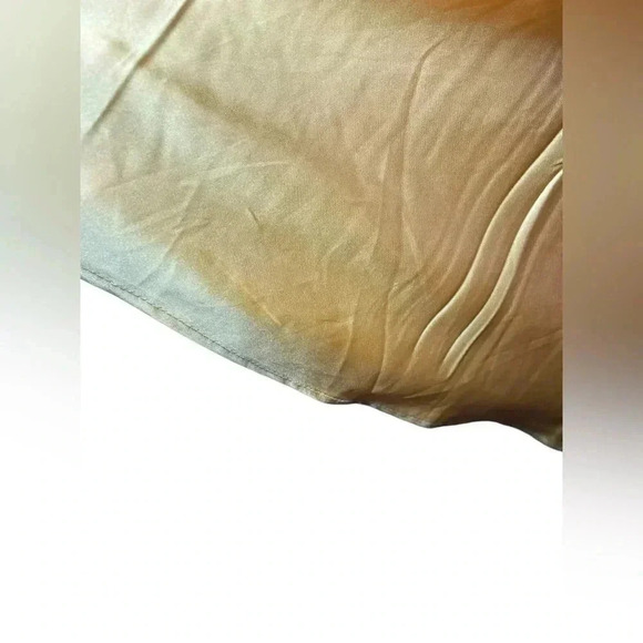 Mac Duggal New 67847 Marigold Split Bishop Sleeve Wrap Flowy Gown Size 10 - Picture 7 of 10